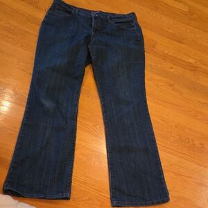 Gloria Vanderbilt Dark Blue Flare Jeans 12x31